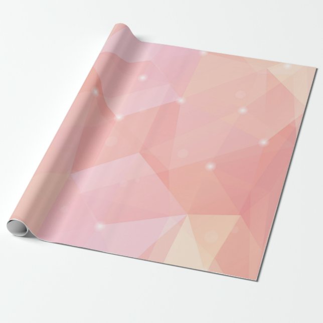 Geometrisches Rosa, Schleifpapier Geschenkpapier (Ungerollt)