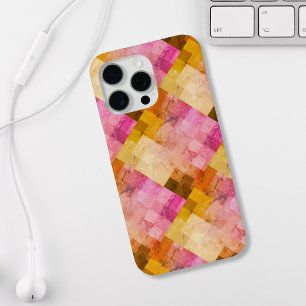 Geometrisches rosa Wasserfarbmuster Case-Mate iPhone Hülle