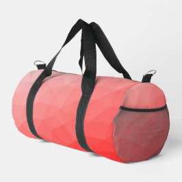 Geometrisches rotes Gefälle Duffle Bag
