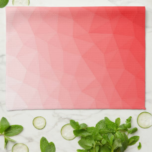Geometrisches rotes Gefälle Geschirrtuch