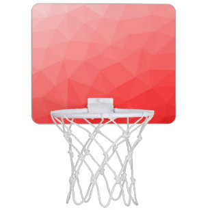 Geometrisches rotes Gefälle Mini Basketball Netz