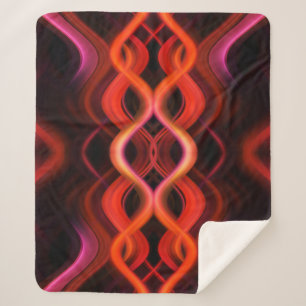 Geometrisches rotes Liniendesign. Sherpadecke