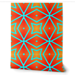Geometrisches rotes Muster "Ratti_Creative_Arts" Tapete