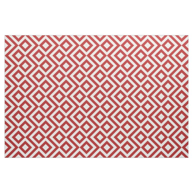 Geometrisches rotes und weißes stoff (Fat Quarter (45,7 x 55,9 cm))