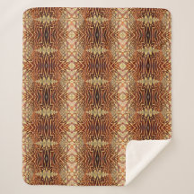Geometrisches Rustikales Boho Brown Vintag Tribal 