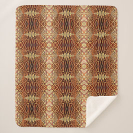 Geometrisches Rustikales Boho Brown Vintag Tribal  Sherpadecke