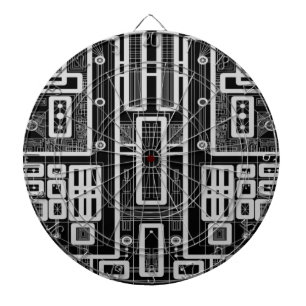 Geometrisches Schaltbrett Dartscheibe