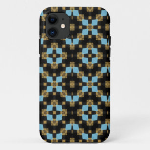 Geometrisches Schwarz-Braun-Design Case-Mate iPhone Hülle