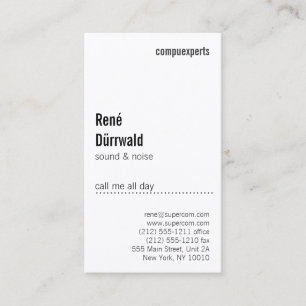 Geometrisches Schwarz und Weiß Visitenkarte