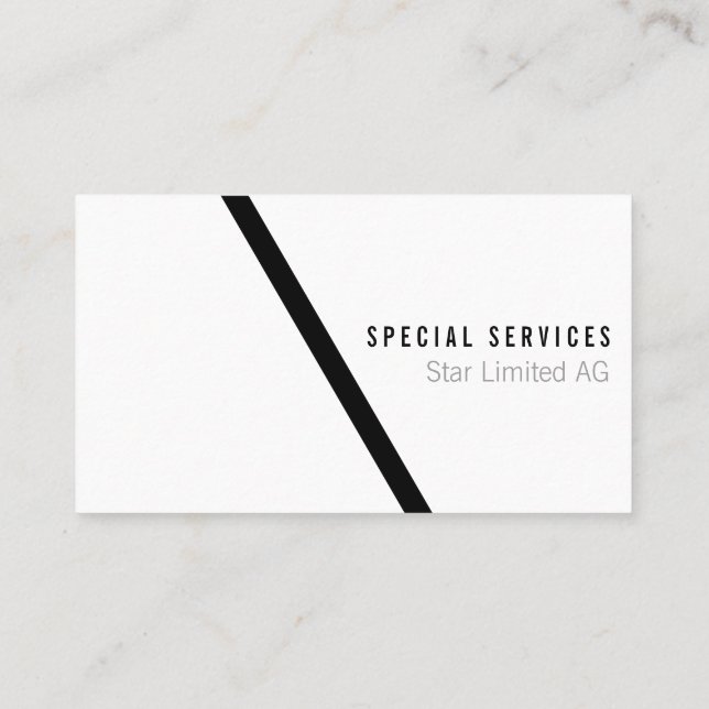 Geometrisches Schwarz Visitenkarte (Rückseite)