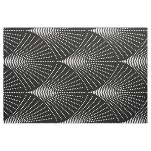 Geometrisches Schwarz-Weiß-Deko-Muster Stoff