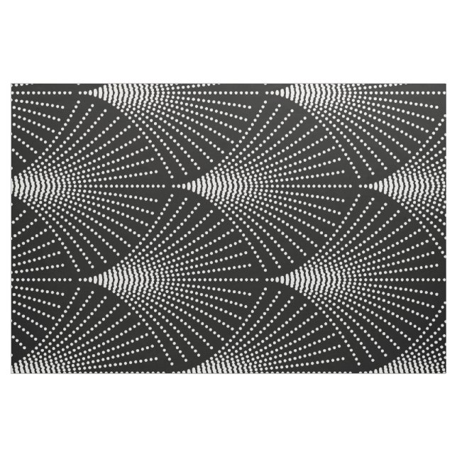 Geometrisches Schwarz-Weiß-Deko-Muster Stoff (Fat Quarter (45,7 x 55,9 cm))