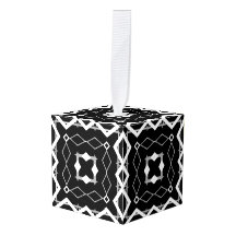 Geometrisches Schwarz-weißes und Silver Geometrism