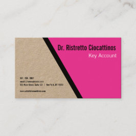 Geometrisches schwarzes Floß Visitenkarte