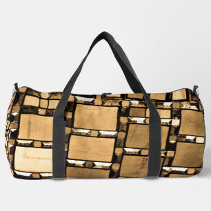 Geometrisches Spiegelmuster Duffle Bag