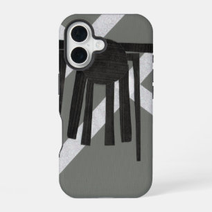 Geometrisches Spinnen-Design iPhone 16 Hülle