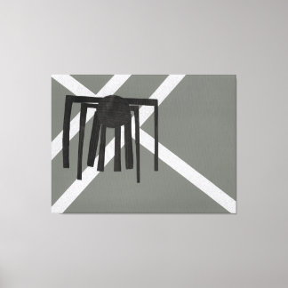 Geometrisches Spinnen-Design Leinwanddruck