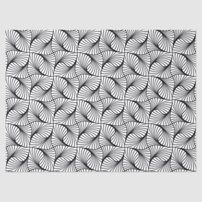 geometrisches Spinnpapier Seidenpapier (Vorderseite)