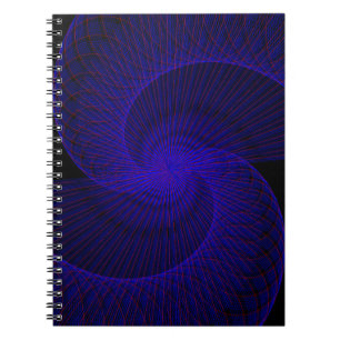 Geometrisches Spiralnotizbuch mit doppeltem Tricht Notizblock