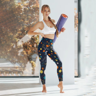 Geometrisches Splash Capri Leggings