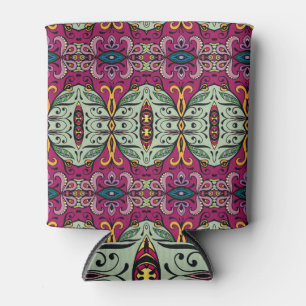 Geometrisches Stammbaum Ethnic Doodle Dosenkühler