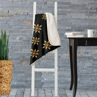 Geometrisches sternähnliches Petal-Blume-Wiederhol Sherpadecke