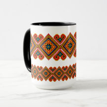 Geometrisches Stickereidesign