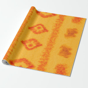 Geometrisches stylisches Blau- und Grünes Ethinmus Geschenkpapier