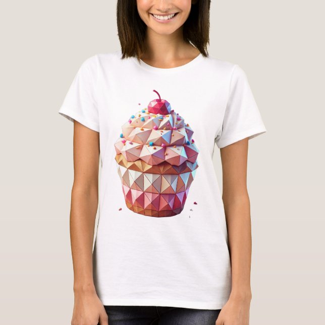 Geometrisches Sweet Delight T-Shirt (Vorderseite)