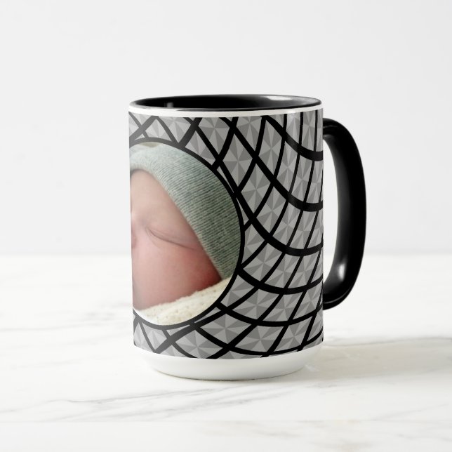 Geometrisches Swirl Tasse (VorderseiteRechts)
