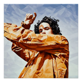 Geometrisches Tanz Poster