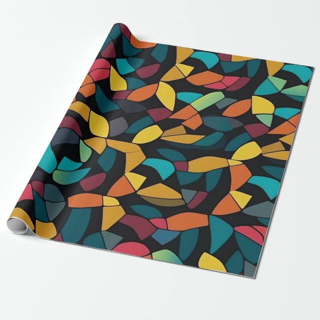 Geometrisches Tessellationsmuster Geschenkpapier (Ungerollt)