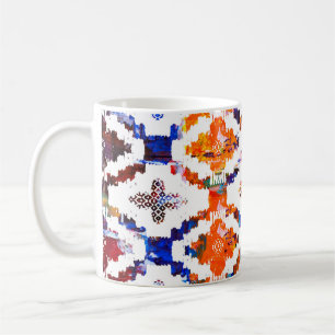 Geometrisches Texturmuster mit Wasserfarbeneffekta Kaffeetasse