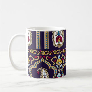 Geometrisches, traditionelles Paisleymuster mit Ra Kaffeetasse