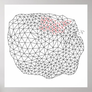 Geometrisches Triangulationsdesign Poster