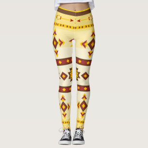 Geometrisches Tribal-Muster: Bold Tribal Print Leggings