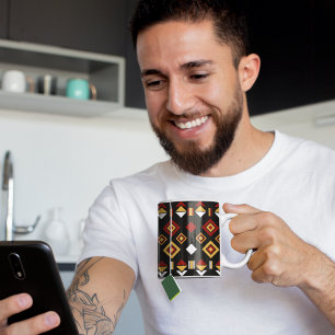 Geometrisches Tribal Muster Kaffeetasse