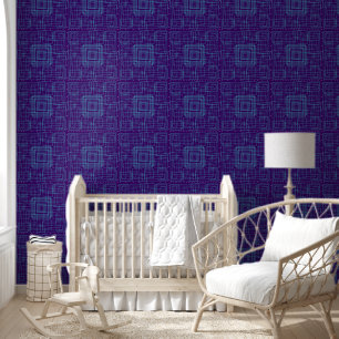 Geometrisches und abstrakt blaues Design Tapete