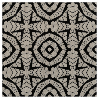 Geometrisches und Stammes- Artmuster Stoff