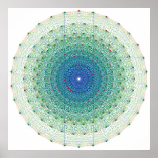 Geometrisches Uniform-Polytope im E8-Coxeter-Flugz Poster