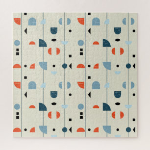 Geometrisches Vintag: nahtloses Muster Mitte des J Puzzle