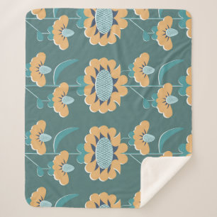 Geometrisches Vintag: Textile nautische Motive Sherpadecke