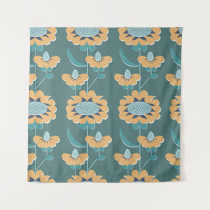Geometrisches Vintag: Textile nautische Motive Wandteppich