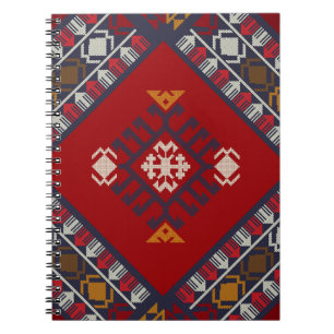 Geometrisches vintage-klassisches buntes Design Notizblock