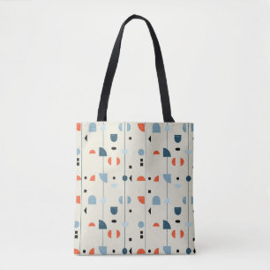 Geometrisches Vintage: nahtloses Muster aus der Mi