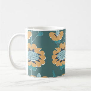 Geometrisches Vintage: Textiles nautisches Motiv Kaffeetasse