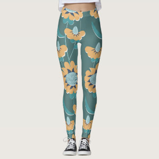 Geometrisches Vintage: Textiles nautisches Motiv Leggings