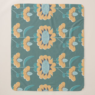 Geometrisches Vintage: Textiles nautisches Motiv Sherpadecke