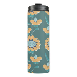 Geometrisches Vintage: Textiles nautisches Motiv Thermosbecher