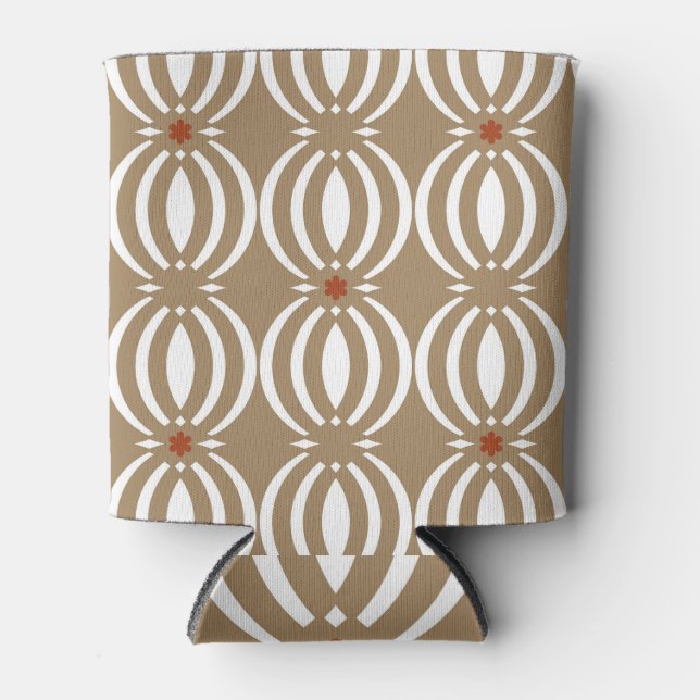 Geometrisches Vintages Liniendesign Dosenkühler (Vorderseite)